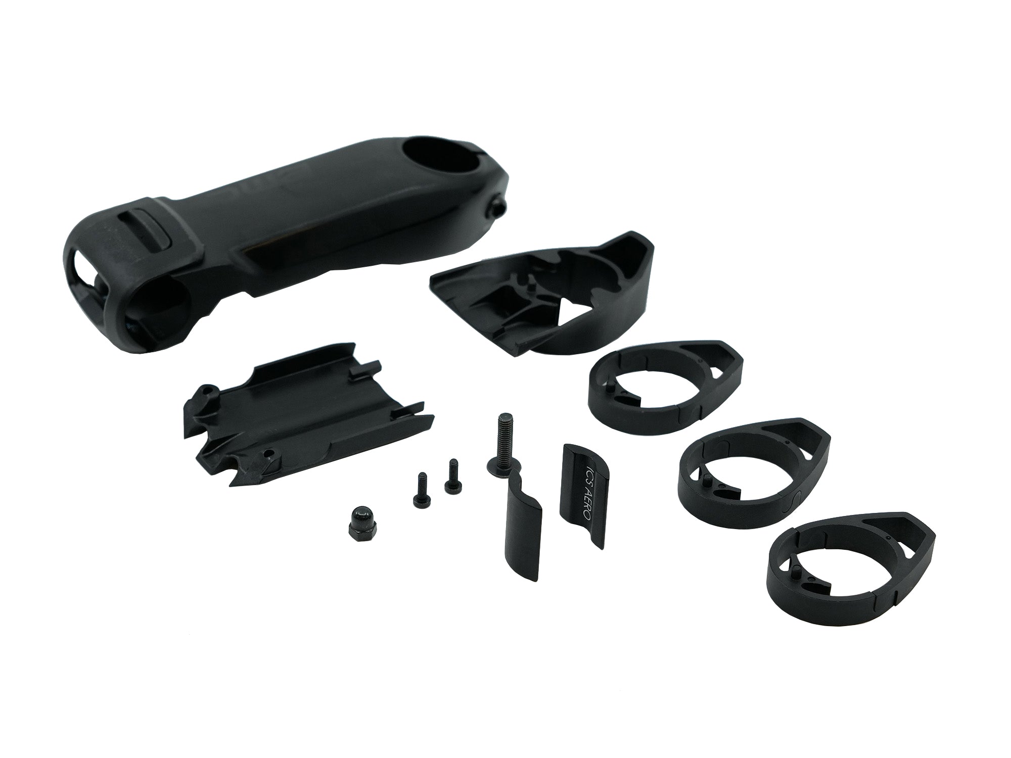 ICS Aero Stem Part Kit Black BMC Stem ICs Aero Black 120mm