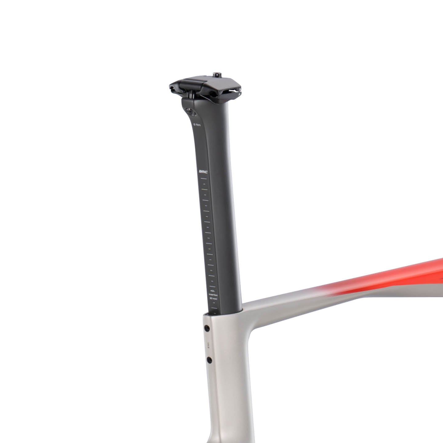 Teammachine R 01 Frameset Arctic Silver / Neon Red – BMC USA